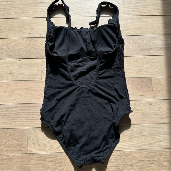 SEAFOLLY Havana crochet one piece black swimsuit - Picture 7 of 10